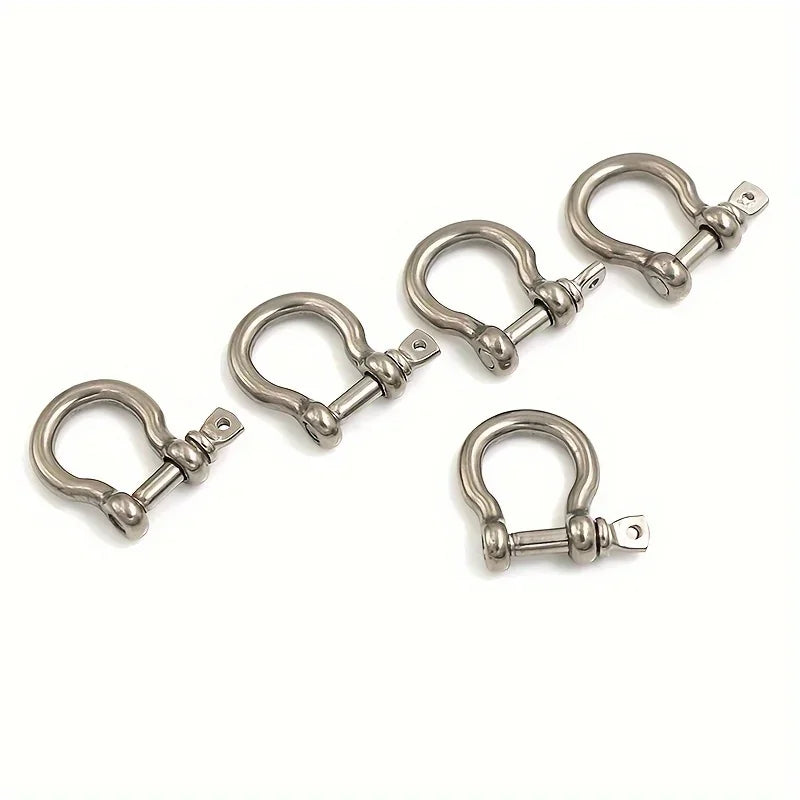 M4 Stainless Steel Bow Shackle Screw Pin – 5 Pack Rigging Bow Shackle Qme