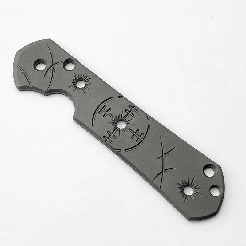 Titanium Handle Patch Scales for Chris Reeve Sebenza 21 Knife Knife Handle Scale Qst C