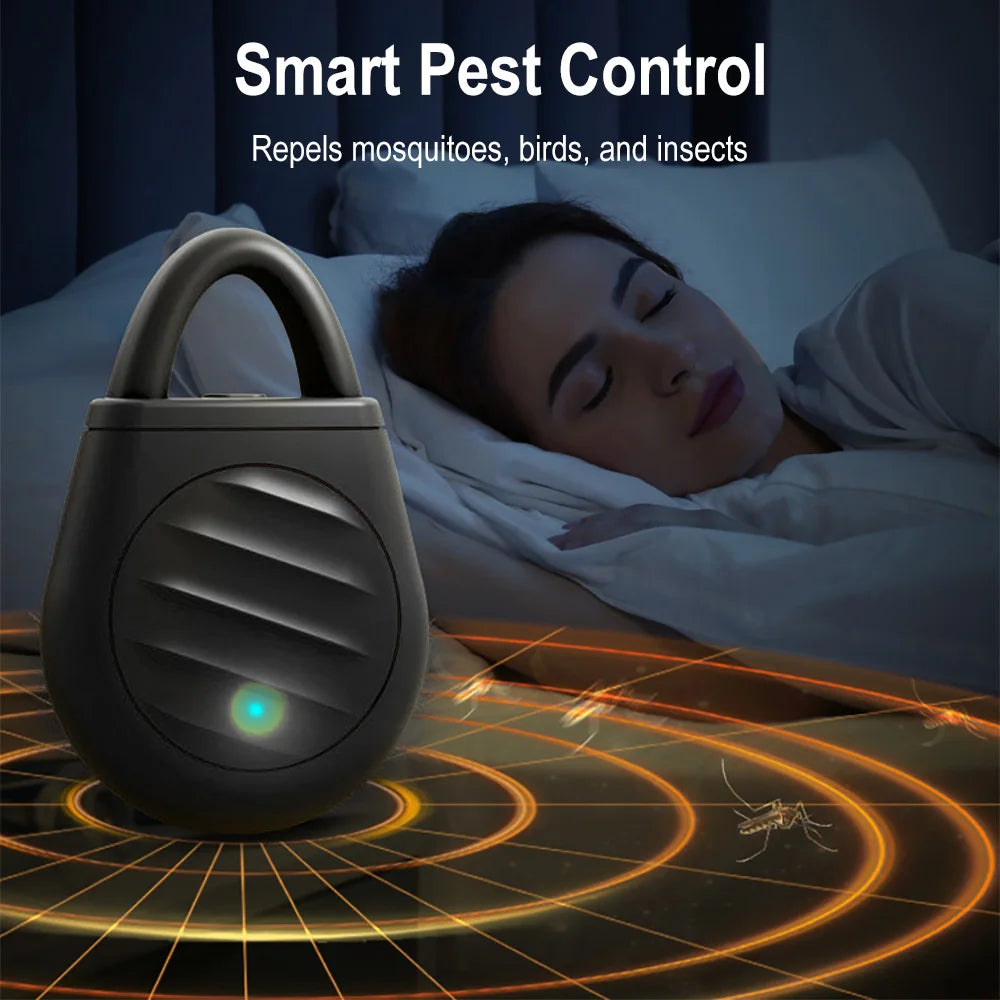 Ultrasonic Mini Pest Repeller – Type-C Rechargeable Outdoor Ultrasonic Pest Repeller Qst