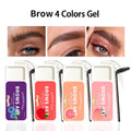 Natural 3D Transparent Brow Gel – Waterproof Long-Lasting Eyebrow Brow Gel Qme 4 in set