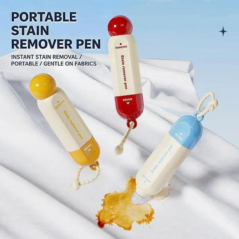 Double-Headed Portable No-Wash Stain Remover Pen & Brush Stain Remover Pen Qme