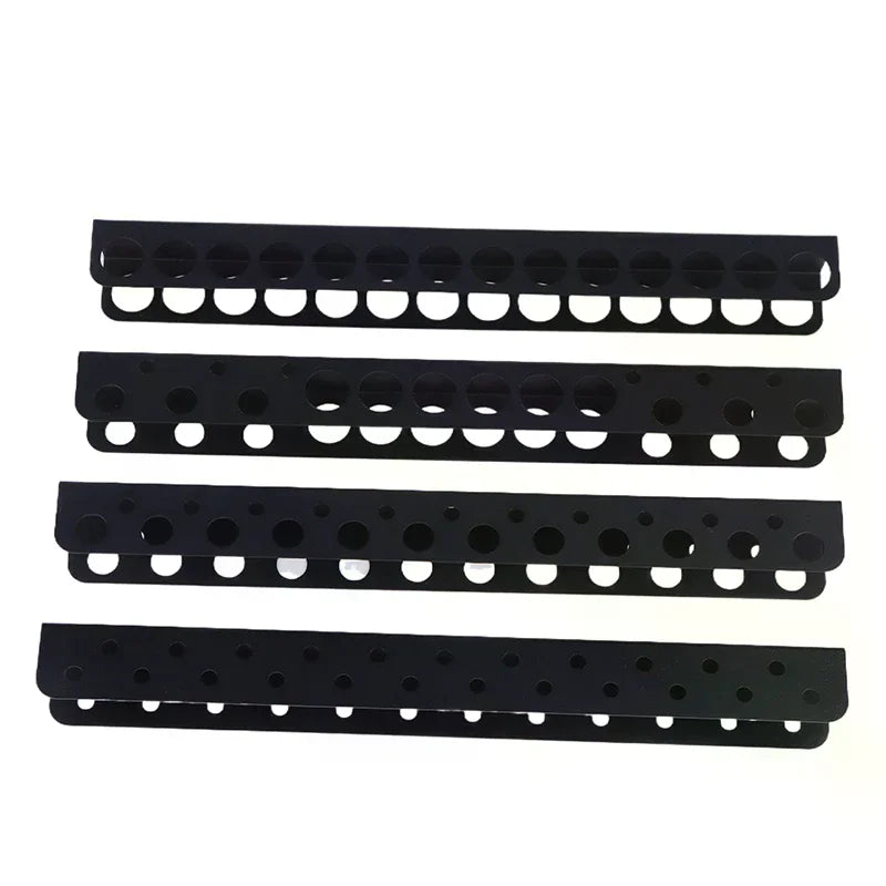 Wall-Mounted Screwdriver Organizer – Aluminum Hex & Cross Holder Tool Wall Organizer Qme