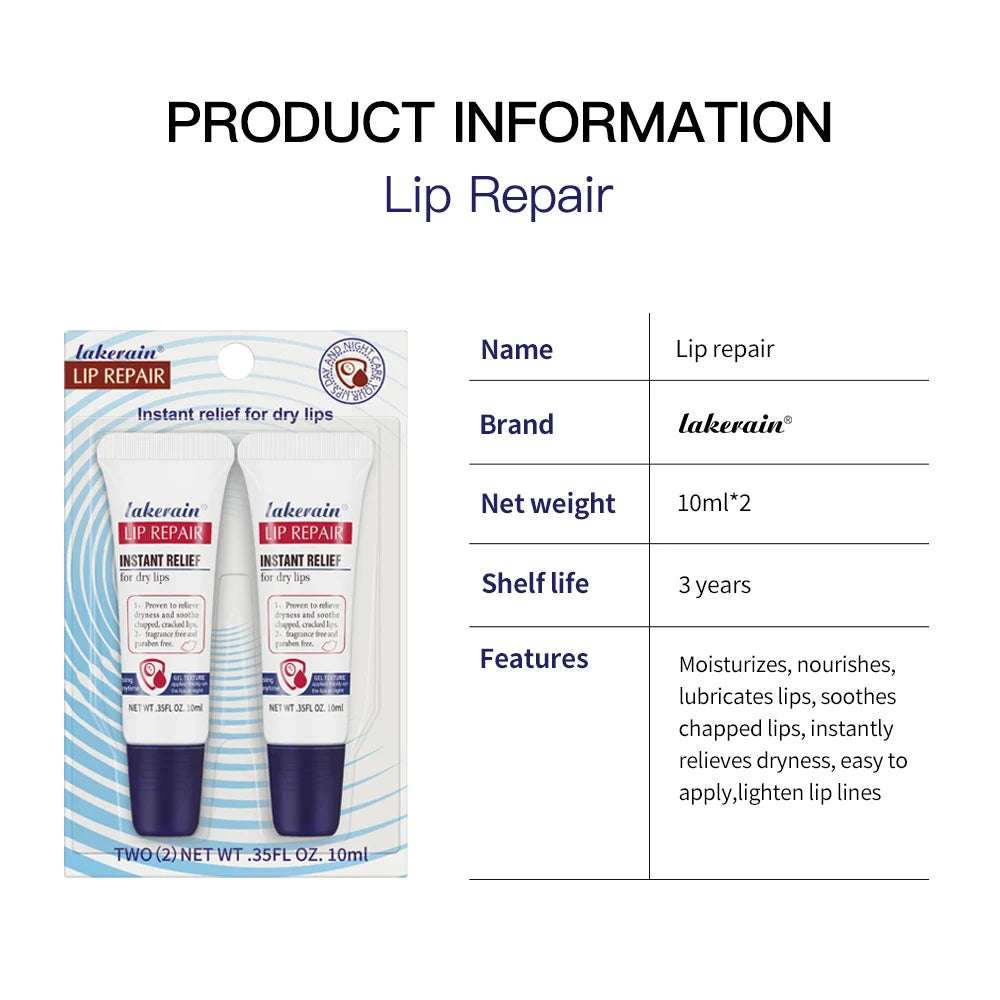 2-Pack Paraben-Free Moisturizing Lip Repair Gel | Liquid Lip Balm Liquid Lip Balm Qst