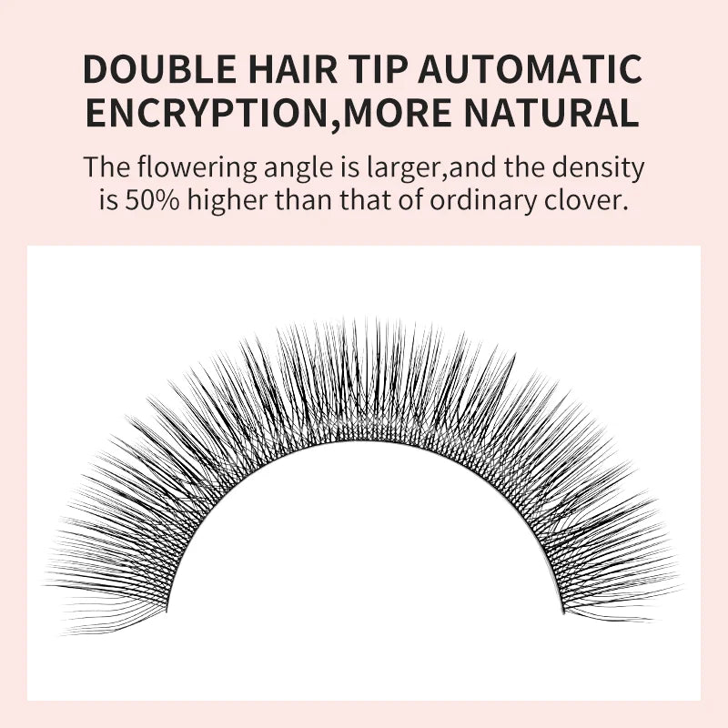 NATUHANA 3D W-Shape Premade Volume Fan Eyelash Extensions Premade Volume Lashes Qme