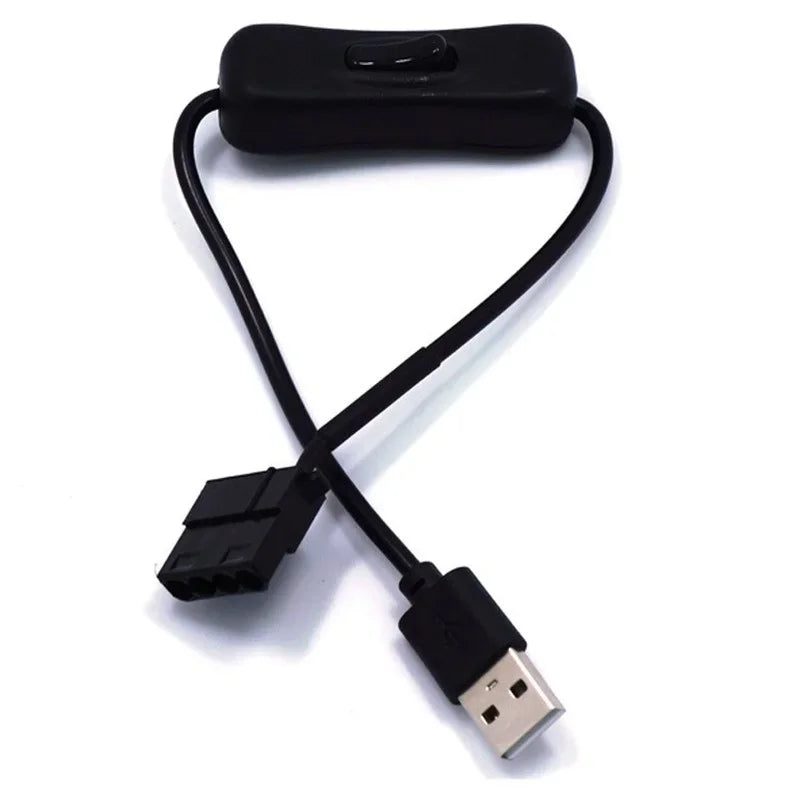 USB to 3-Pin 4-Pin PWM 5V Fan Power Adapter Cable | Qme Fan Power Adapter Cable Qme 5pcs