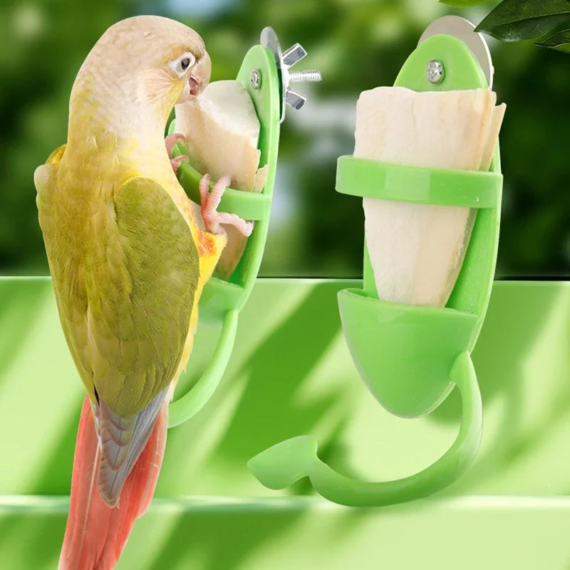 Fruit Cuttlebone & Veggie Holder for Parrots, Budgies & Cockatiels Bird Cage Feeder Qme