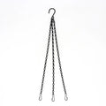 40cm Iron Flower Pot Hanging Chain with 3 Hooks – Garden Hanger Hanging Planter Chain Qst A