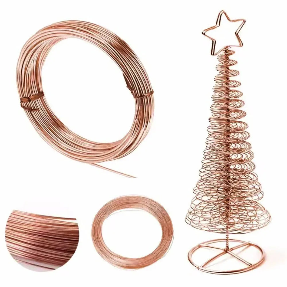 5M Ultra-Fine Bare Copper Wire Coil | DIY Craft & Jewelry Craft Wire Coil Qme