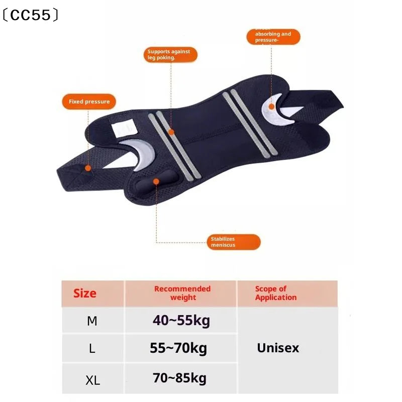 Knee Compression Brace – Side Stabilizers & Open Patella Knee Compression Brace Qst