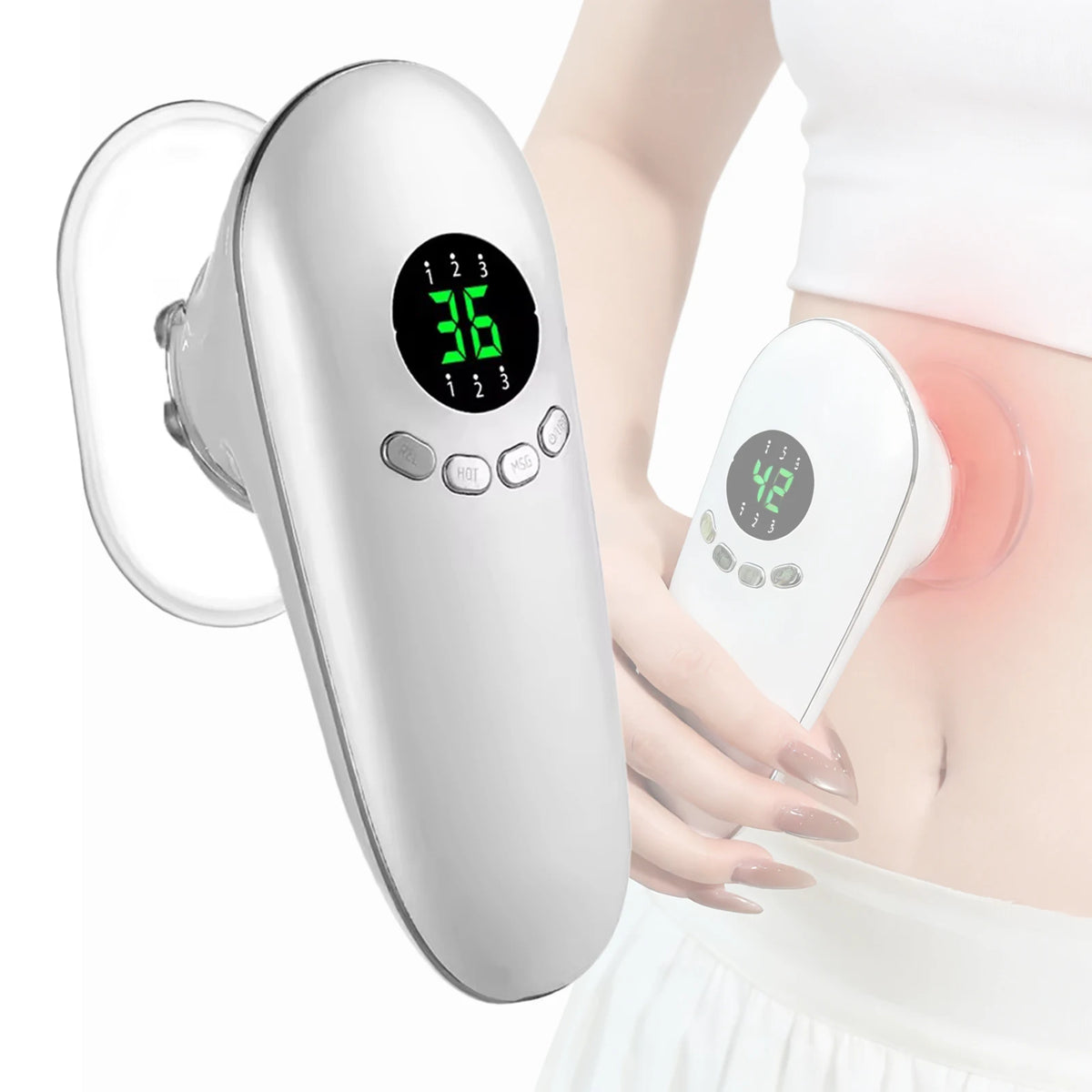 Vilnason Body Sculpting Massager – EMS, Suction & Red Light Body Sculpting Massager Qst