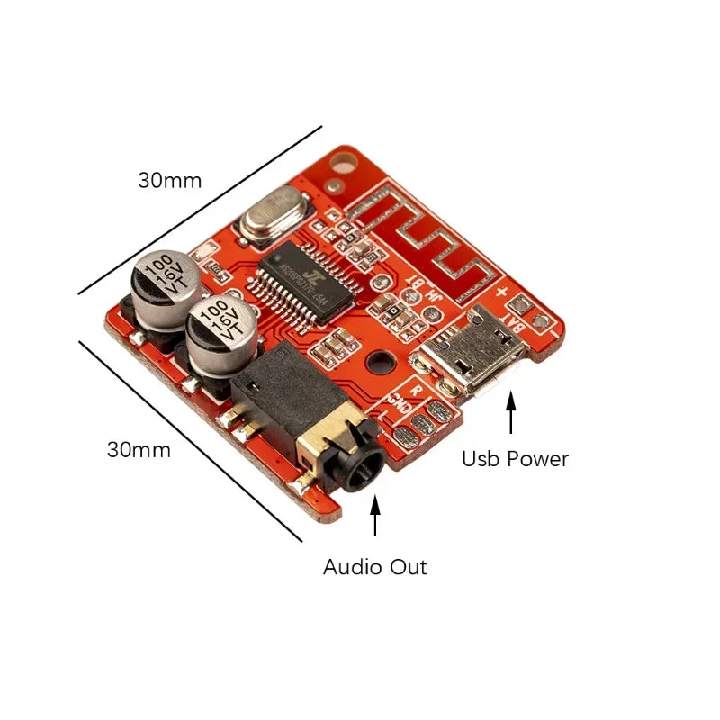 VHM-314 Bluetooth 5.0 Audio Receiver Board MP3 Lossless Decoder Bluetooth Receiver Board Qme