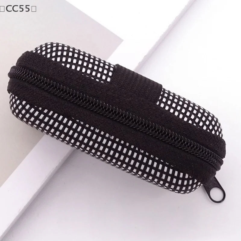 Portable EVA Zipper Glasses Case – Hard Shell Eyewear Box Eyeglasses Case Qst