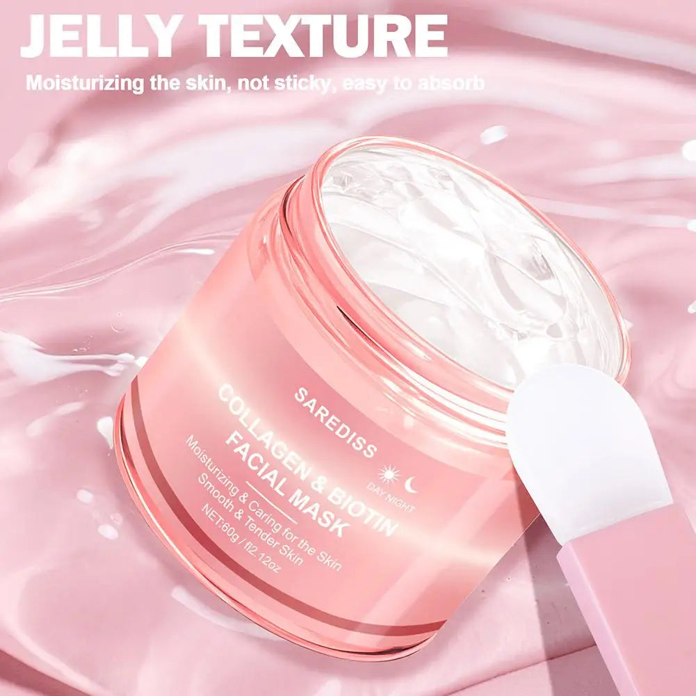 Collagen Night Wrapping Peel-Off Face Mask – Deep Hydration Overnight Face Mask Qme