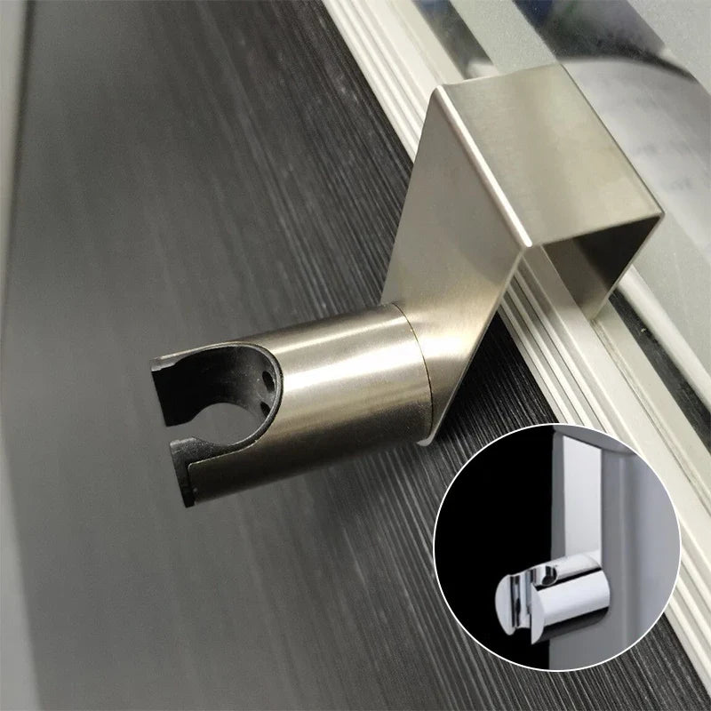 Stainless Steel Wall Shower Head Holder & Sprayer Hook Shower Head Holder Qme