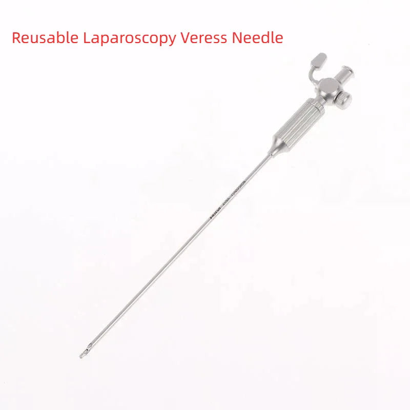 Reusable Veress Needle Metal Insufflation Instrument 2.2×120mm Insufflation Needle Qme