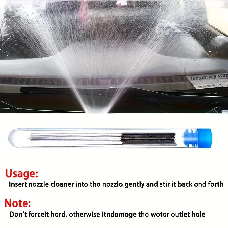 10-Piece Stainless Steel Cleaning Nozzle Kit | Unclog Tool Set Nozzle Cleaning Kit Qme