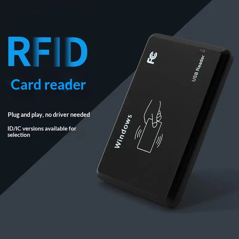 Dual-Frequency RFID Reader 125kHz 13.56MHz USB Card Scanner RFID Card Reader Qme