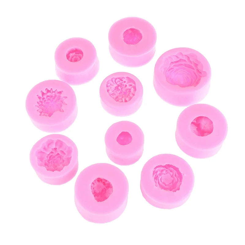 Silicone Rose Mold for Chocolate, Soap, Candle & Cake Silicone Craft Mold Qme
