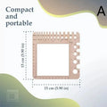 Wood Knitting Needle Gauge Ruler – Yarn WPI Measuring Tool Knitting Gauge Ruler Qst A