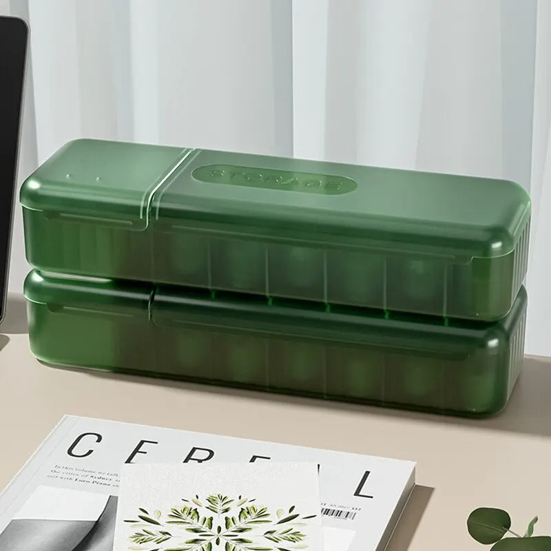 7-Compartment Cable & Charger Cord Organizer Storage Box Cable Organizer Box Qme