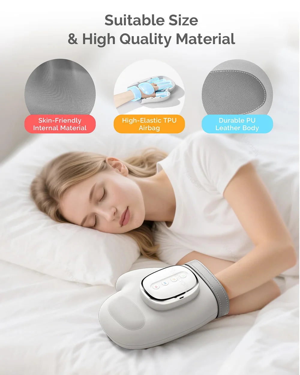 Windaily Smart Electric Hand Massager – Airbag Heat Compression Electric Hand Massager Qst