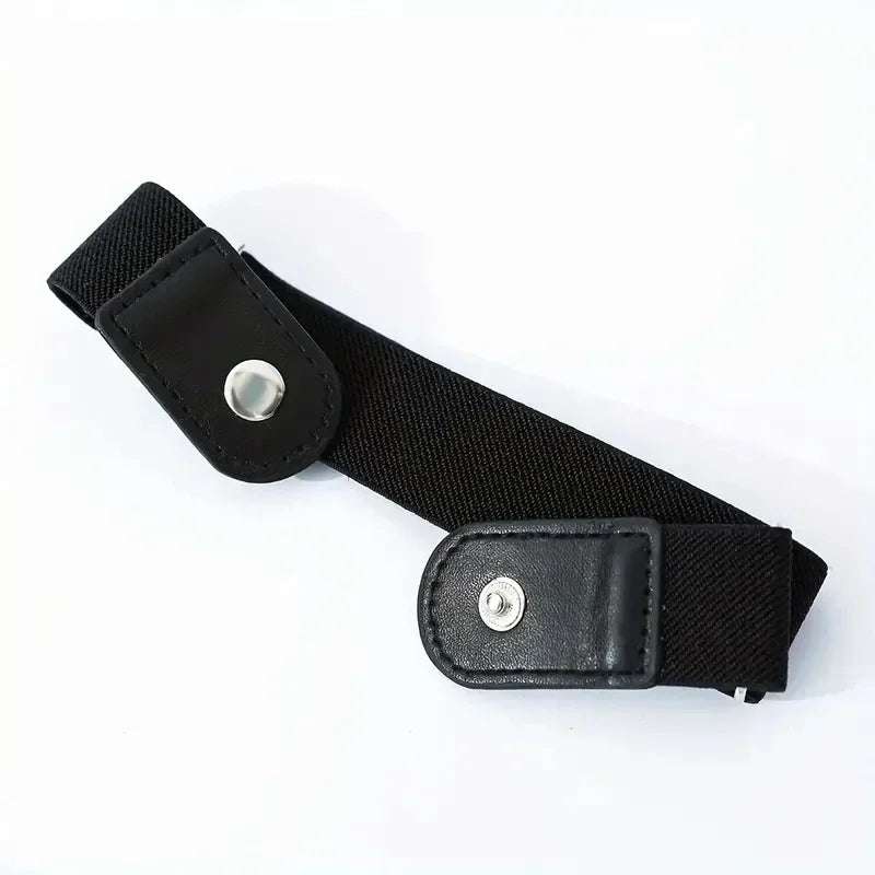 No Buckle Elastic Belt – Unisex Invisible Stretch Belt Elastic Belt Qme