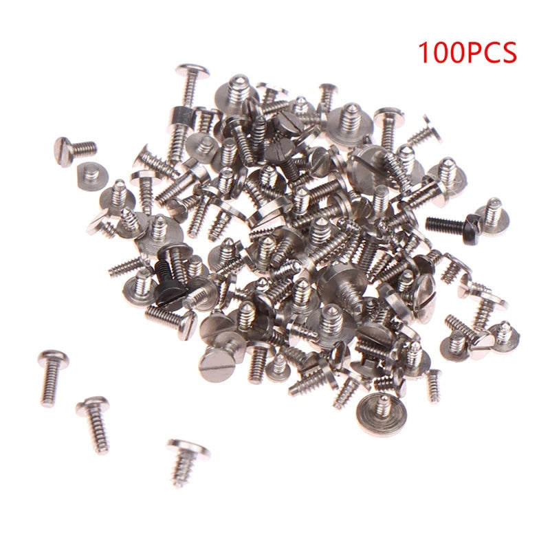 100pcs Mixed Multi-Size Watch Screws Movement Repair Set Watch Repair Screws Qme