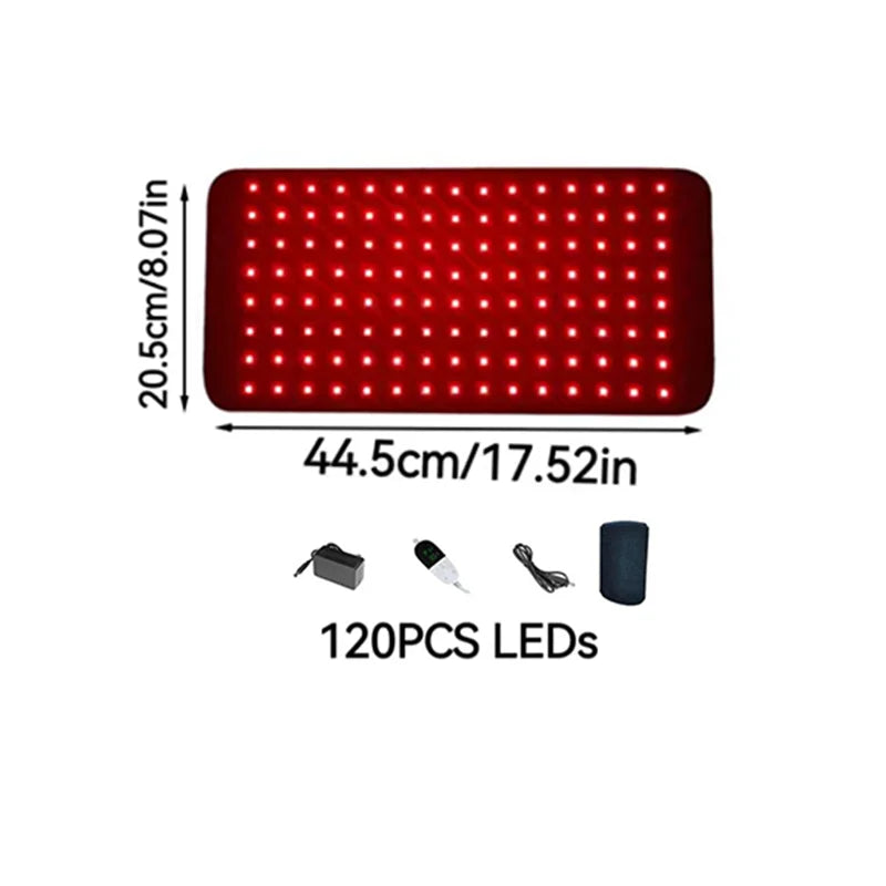 ZONGKUNG Red Light Therapy Belt 660nm 850nm – Neck Waist Knee Red Light Therapy Belt Qst 120PCS LEDs