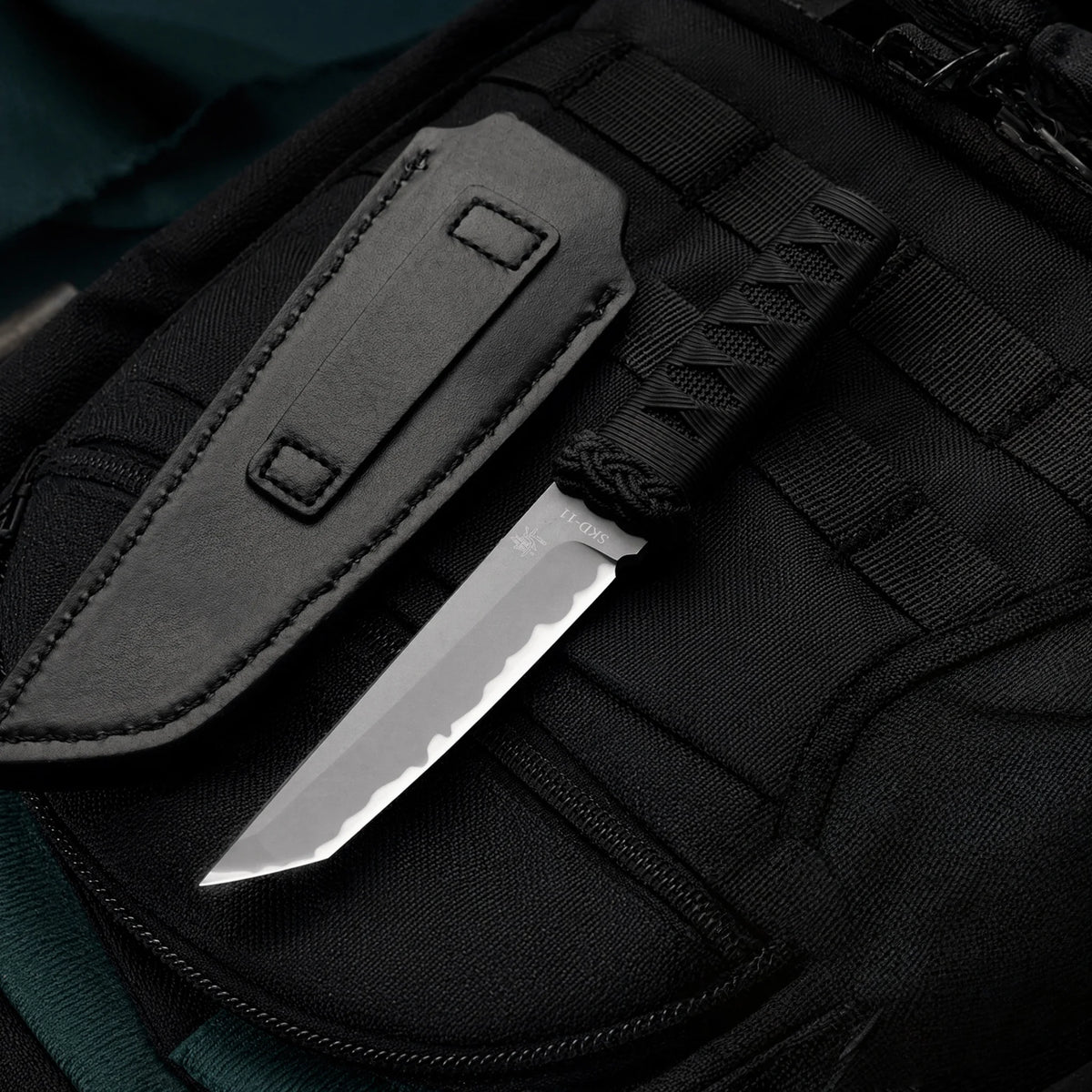 Portable Outdoor Multi-Knife – Steel Blade & Rubber Handle Outdoor Camping Knife Qst longzhan