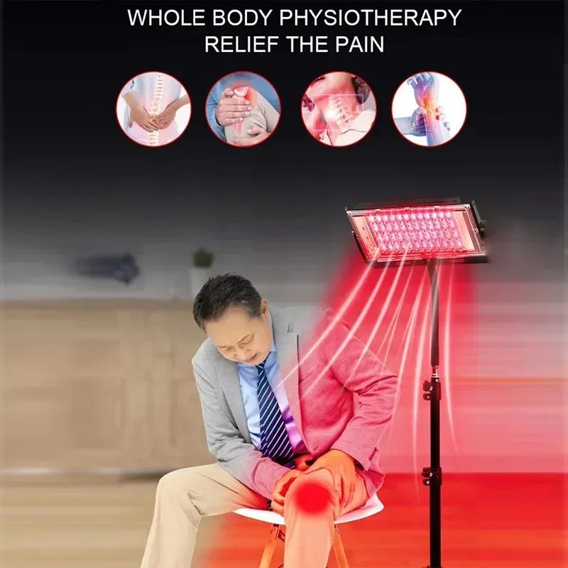 Red Light Therapy Lamp 660nm 850nm with Adjustable Stand | 96 LEDs Red Light Therapy Lamp Qst