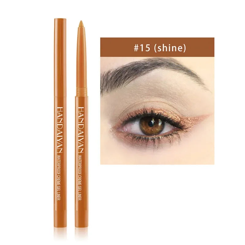 20 Color Waterproof Matte Gel Eyeliner Pen | Long-Lasting Gel Eyeliner Pen Qme 15