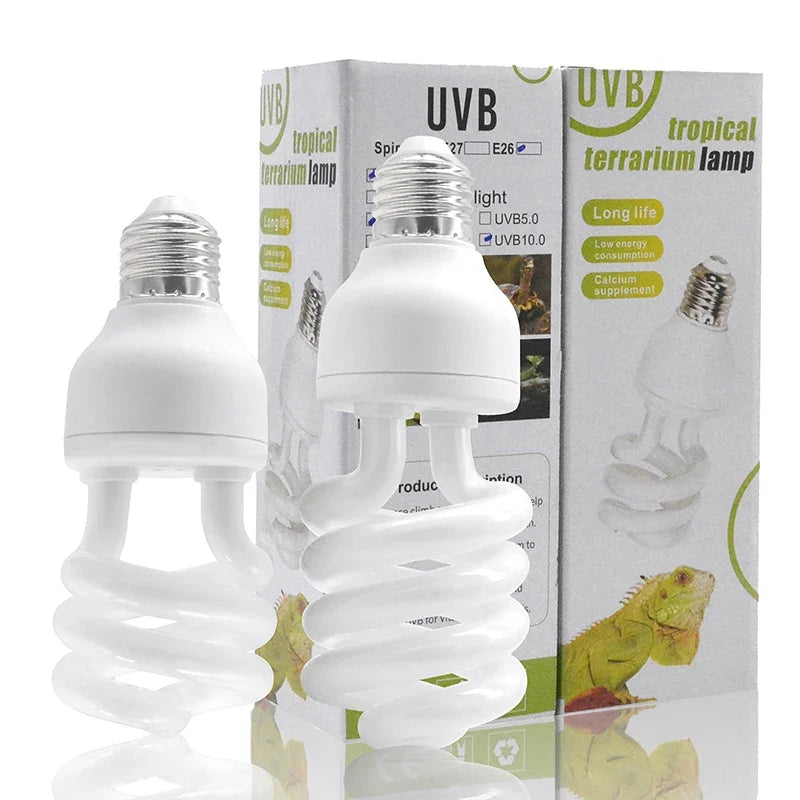 UVB Terrarium Basking Light 13W 26W | 5.0 & 10.0 Reptile Lamp Reptile UVB Lamp Qme