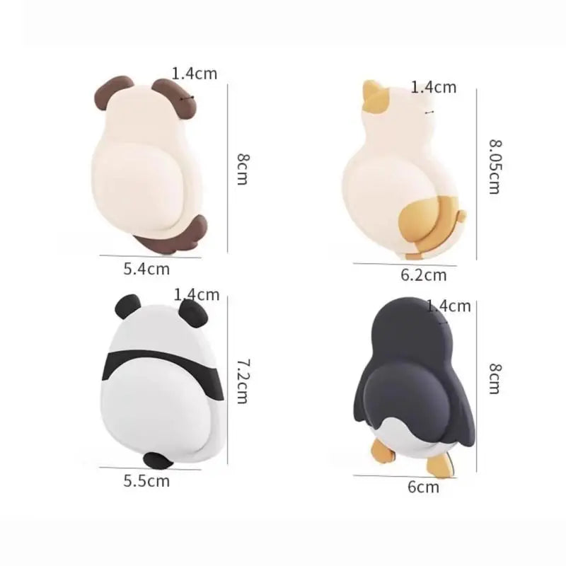 3D Animal Door Stopper Self-Adhesive Anti-Collision Bumper Door Stopper Bumper Qme