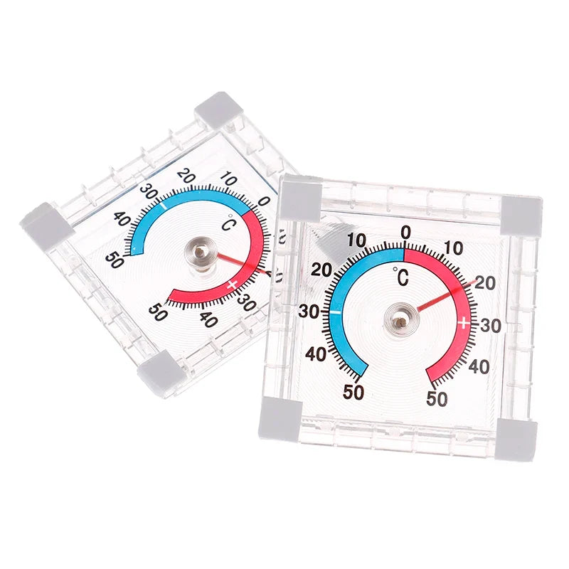 Indoor Outdoor Disc Thermometer – 50°C Graduated Window Gauge Garden Thermometer Qme