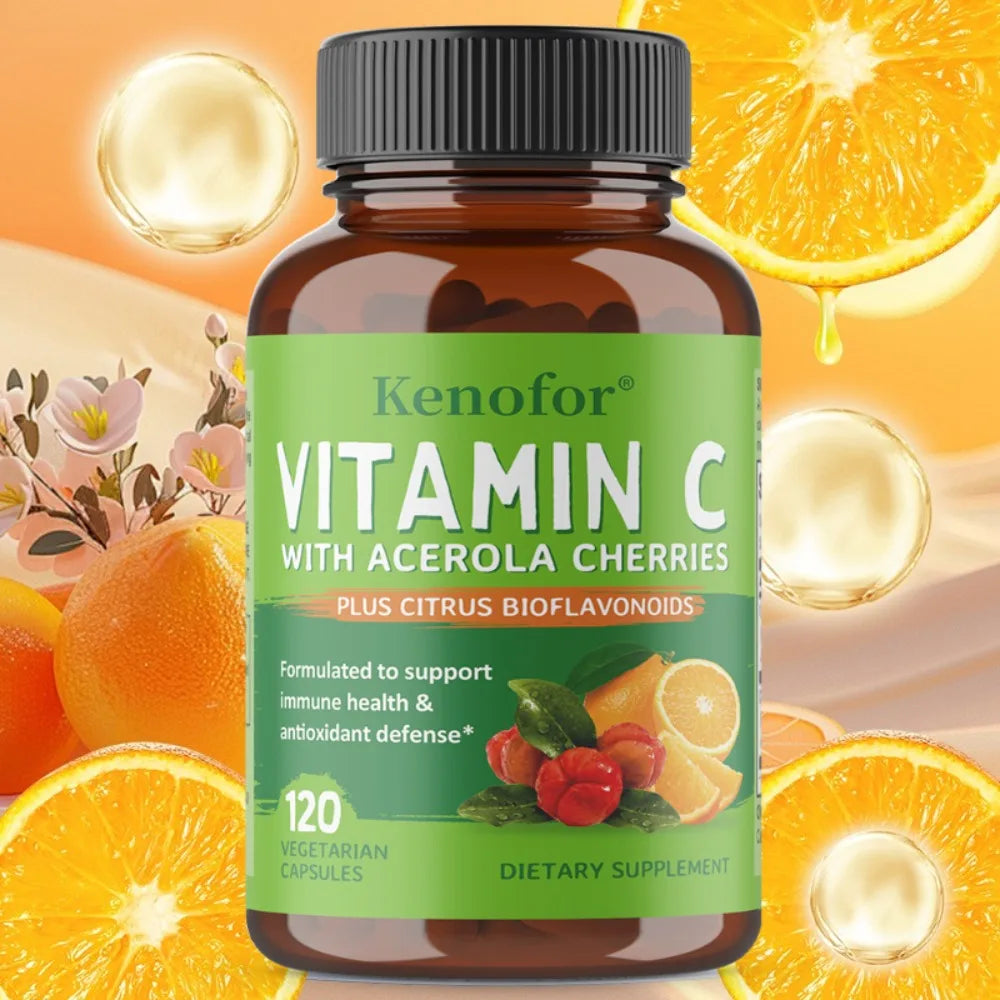 VITALXTRA Vitamin C Supplement – Non-GMO Vegan Capsules Vitamin C Supplement Qst