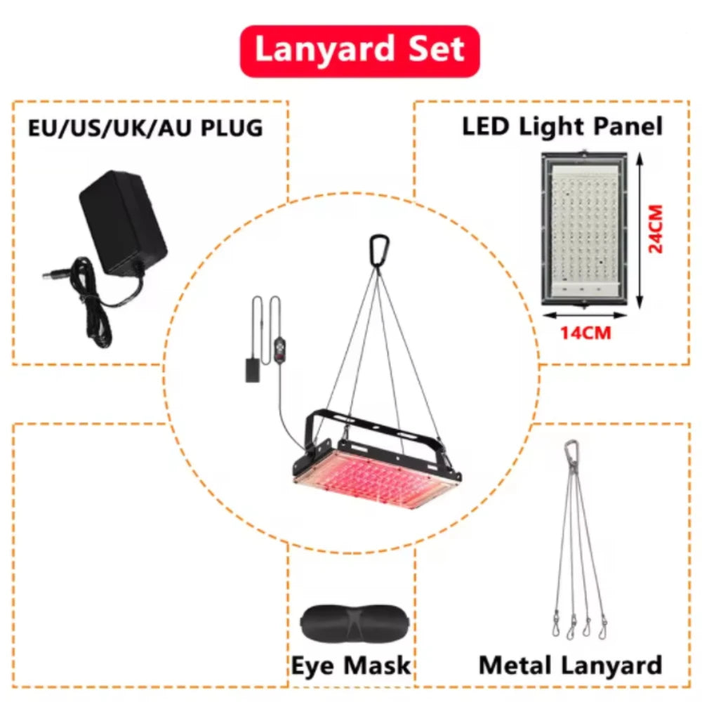 3-in-1 Red Light Therapy Lamp with Stand | 660nm & 850nm Light Therapy Lamp Qst Light Panel