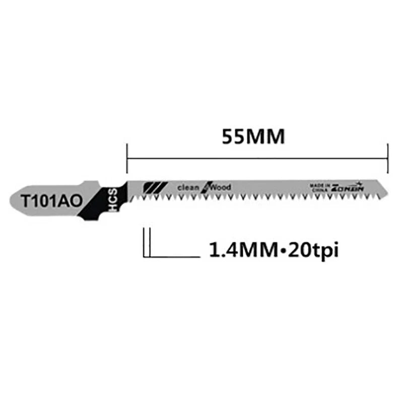 T101AO T-Shank HCS Jigsaw Blades Wood & Plastic – 5 Pcs Set Jigsaw Blades Qme 1pc