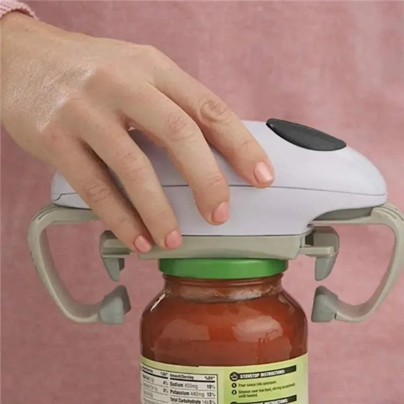 Electric Smooth Edge Can Opener – Automatic Jar & Bottle Opener Electric Can Opener Qme