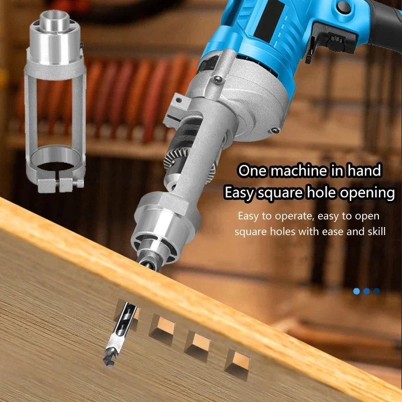 Square Hole Drill Bit Adapter Fixing Bracket – Aluminum Alloy Drill Bit Adapter Qme