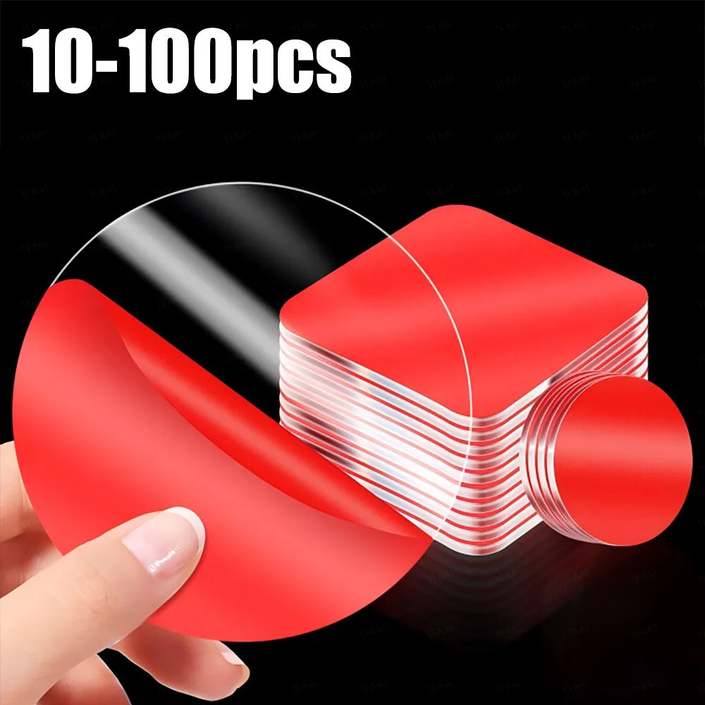 Transparent Acrylic Double Sided Tape Pads – Waterproof No Trace Adhesive Tape Pads Qme