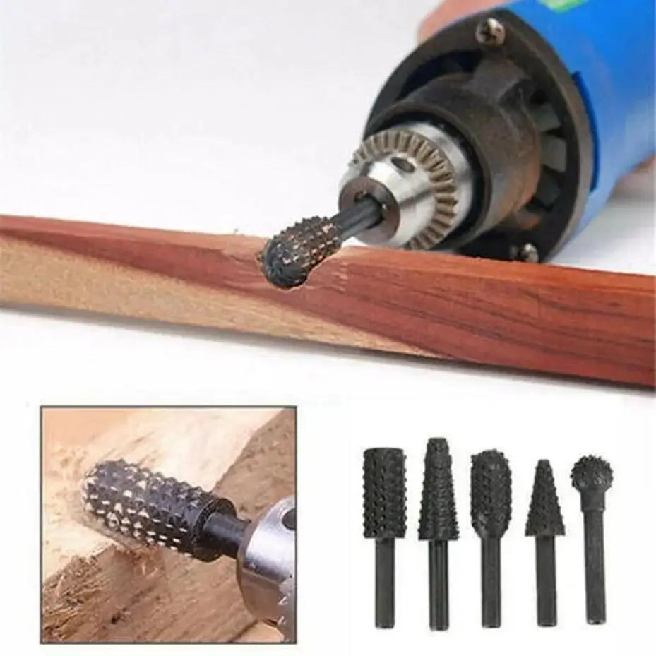 Electric Rotary Carving Files Set – Wood Carving & Polishing Bits Rotary Carving File Set Qme