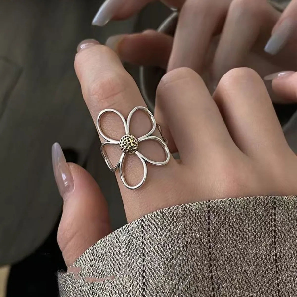 Women's Minimalist Handmade Charm Ring | Couple Jewelry Fashion Ring Qme