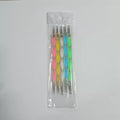 Nail Art Dotting Pen & Spiral Hook Marbleizing DIY Tool Nail Art Tool Qme 5PCS Mixed