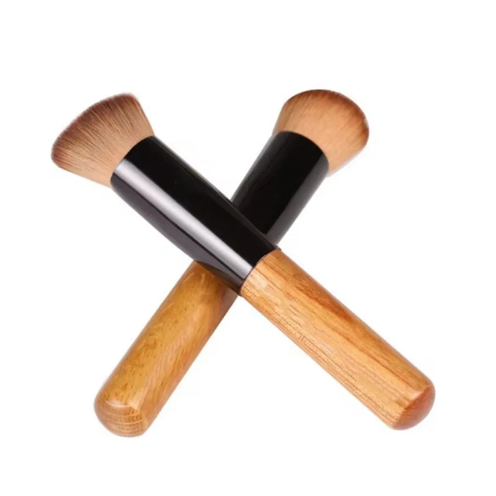 Professional Foundation Makeup Brush – Kabuki Flat Top Synthetic Foundation Makeup Brush Qme