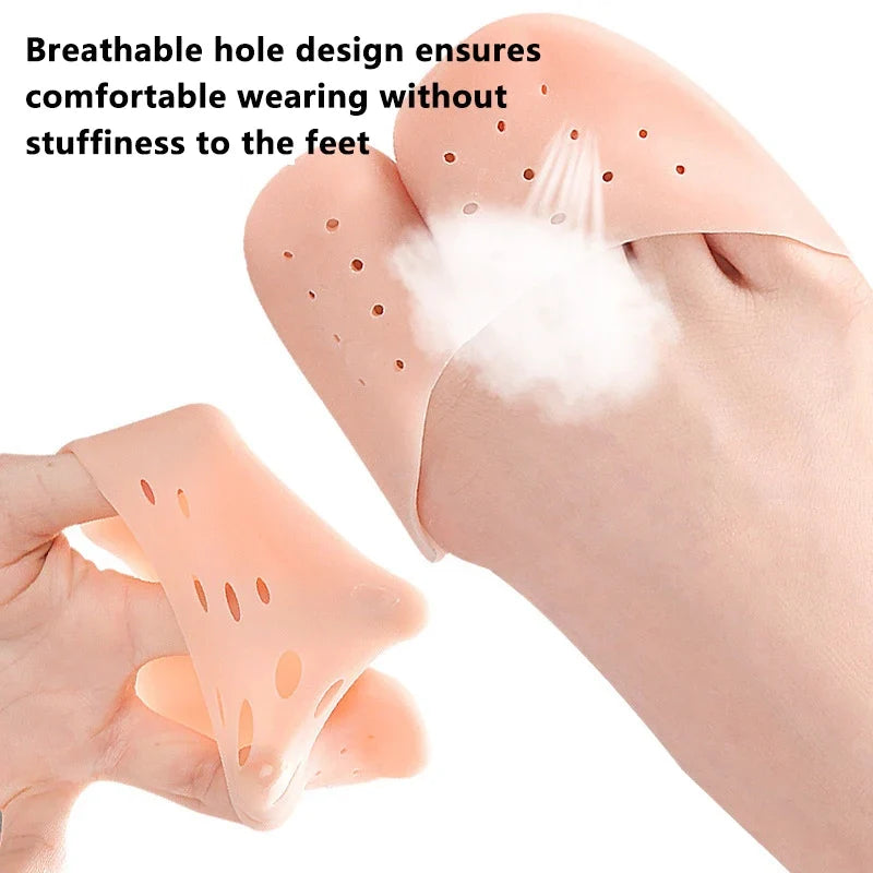 Silicone Gel Forefoot Pads & Toe Protectors – 1 Pair Silicone Foot Pads Qme