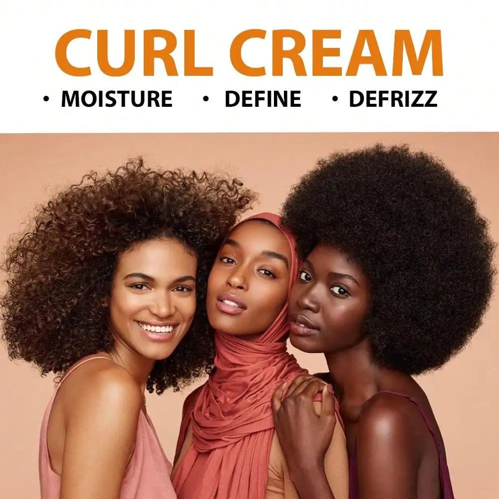 Curl Cream Leave-In Treatment – Defines & Moisturizes All Curls Curl Styling Cream Qst