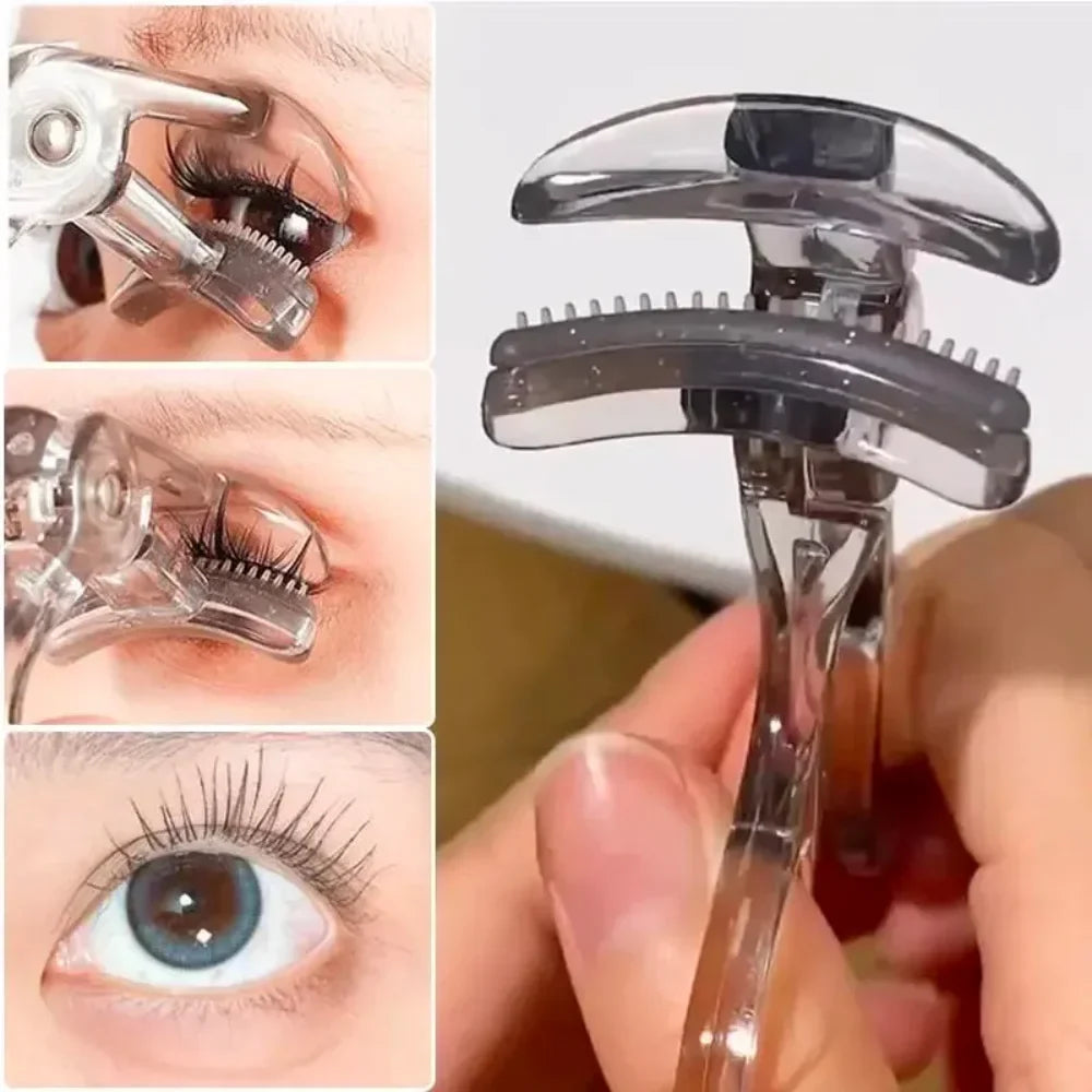 Dual-Type Eyelash Curler Comb | Wide & Partial Clip, Waterproof Eyelash Curler Comb Qme