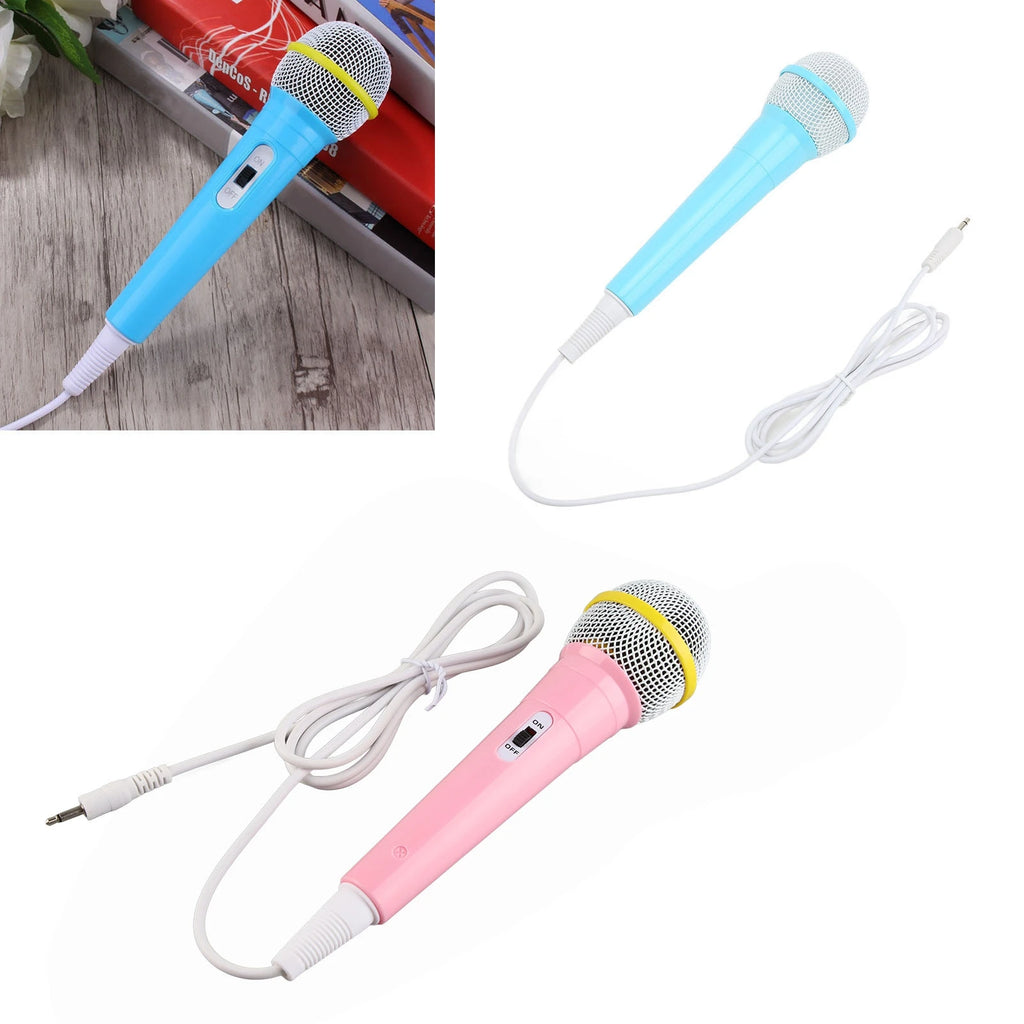 Kids Wired Karaoke Microphone – 3.5mm Portable Singing Mic Kids Karaoke Mic Qst