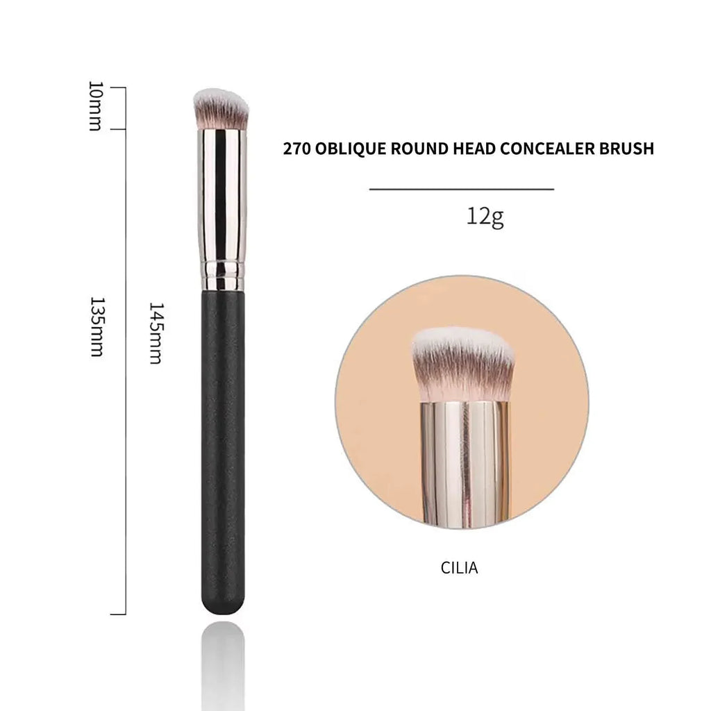 3-Piece Foundation Brush Set – Liquid & Kabuki Makeup Brushes Makeup Brush Set Qme