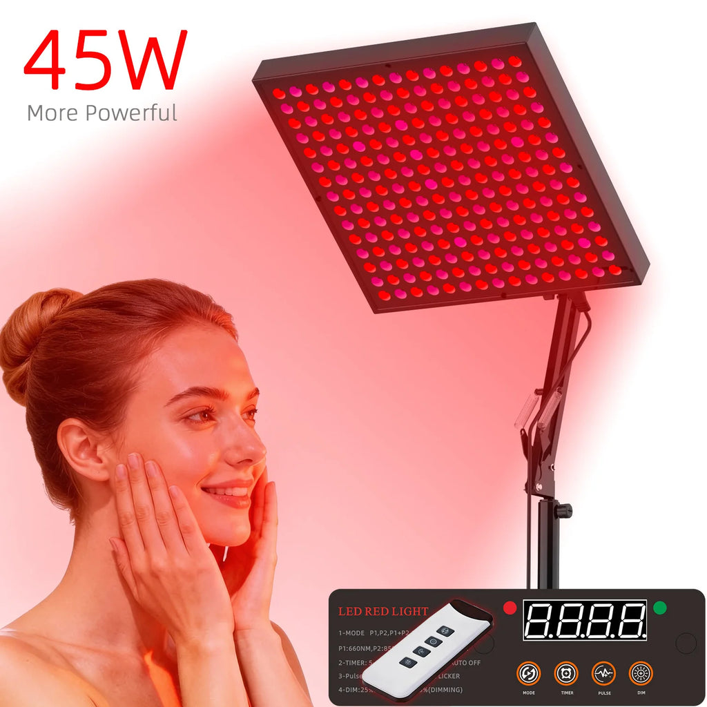 MasterGrow Floor Stand LED Red Light Therapy Panel 660nm 850nm LED Light Therapy Panel Qst